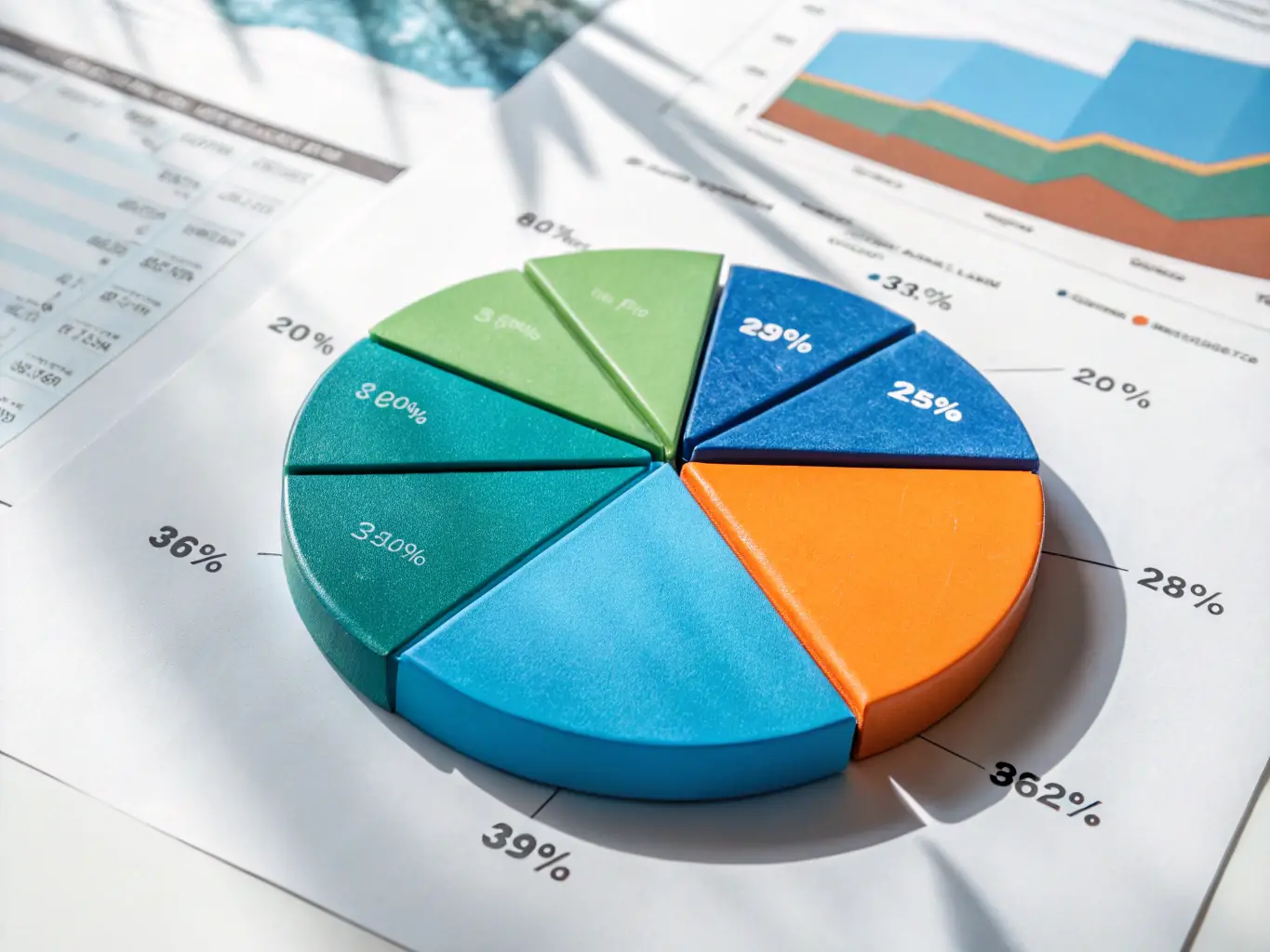 An image depicting a pie chart showing profit sharing between the investor and PropDesk Traders, emphasizing transparency and mutual benefit.